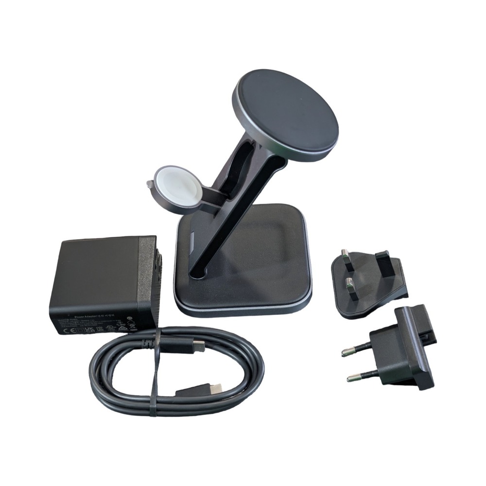 BbU Satechi 3-in-1 Foldable‎ Qi2 Wireless Charging Stand Travel Adapters Tested